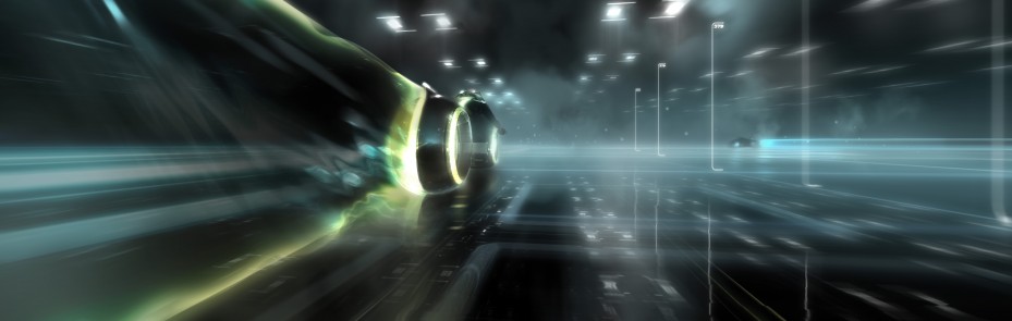 Lightcycle battle, early sketch
